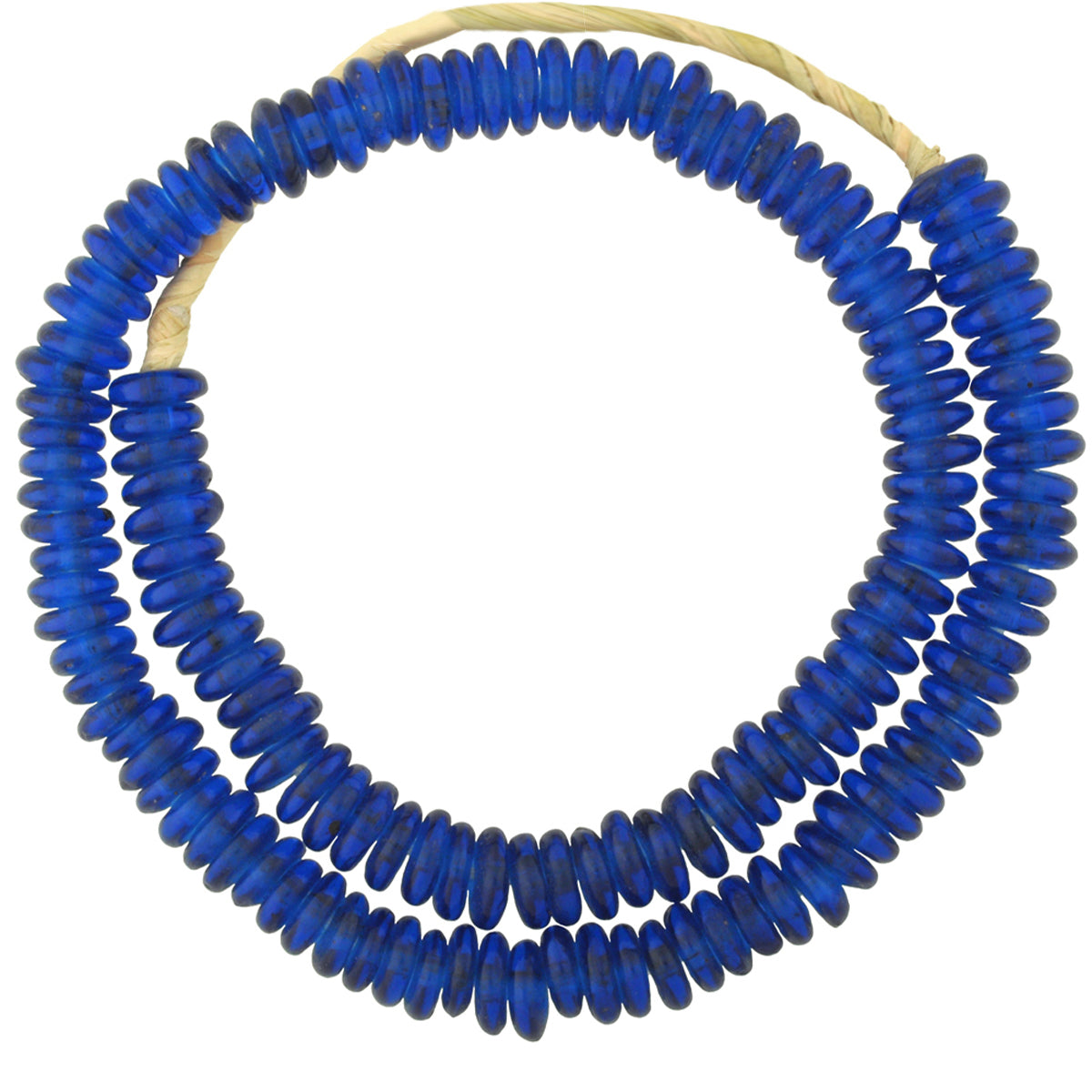 Handmade Ghana Recycled Glass Beads - 11-12Mm West Africa