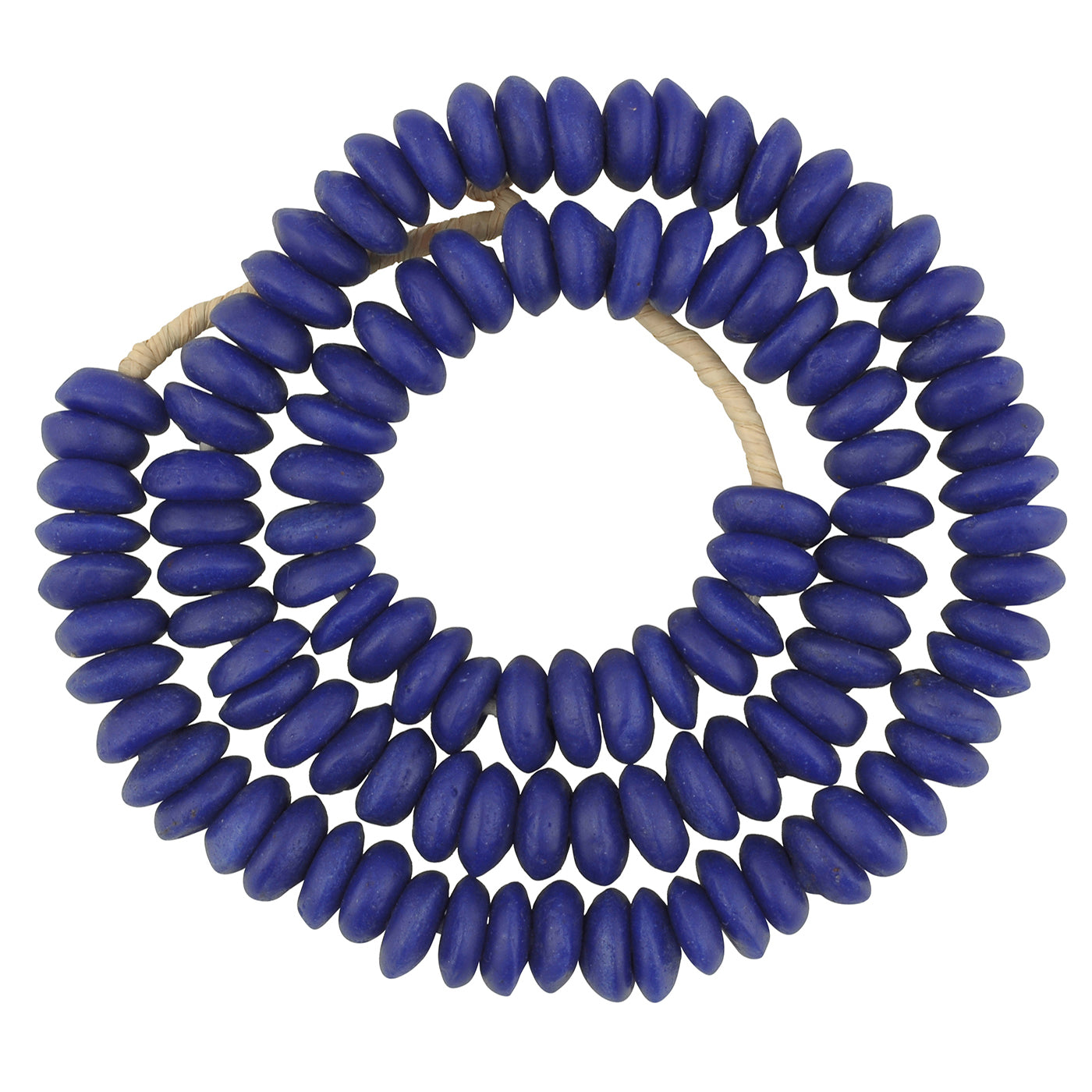Authentic African Trade Beads: Recycled Krobo Glass Beads, 24"