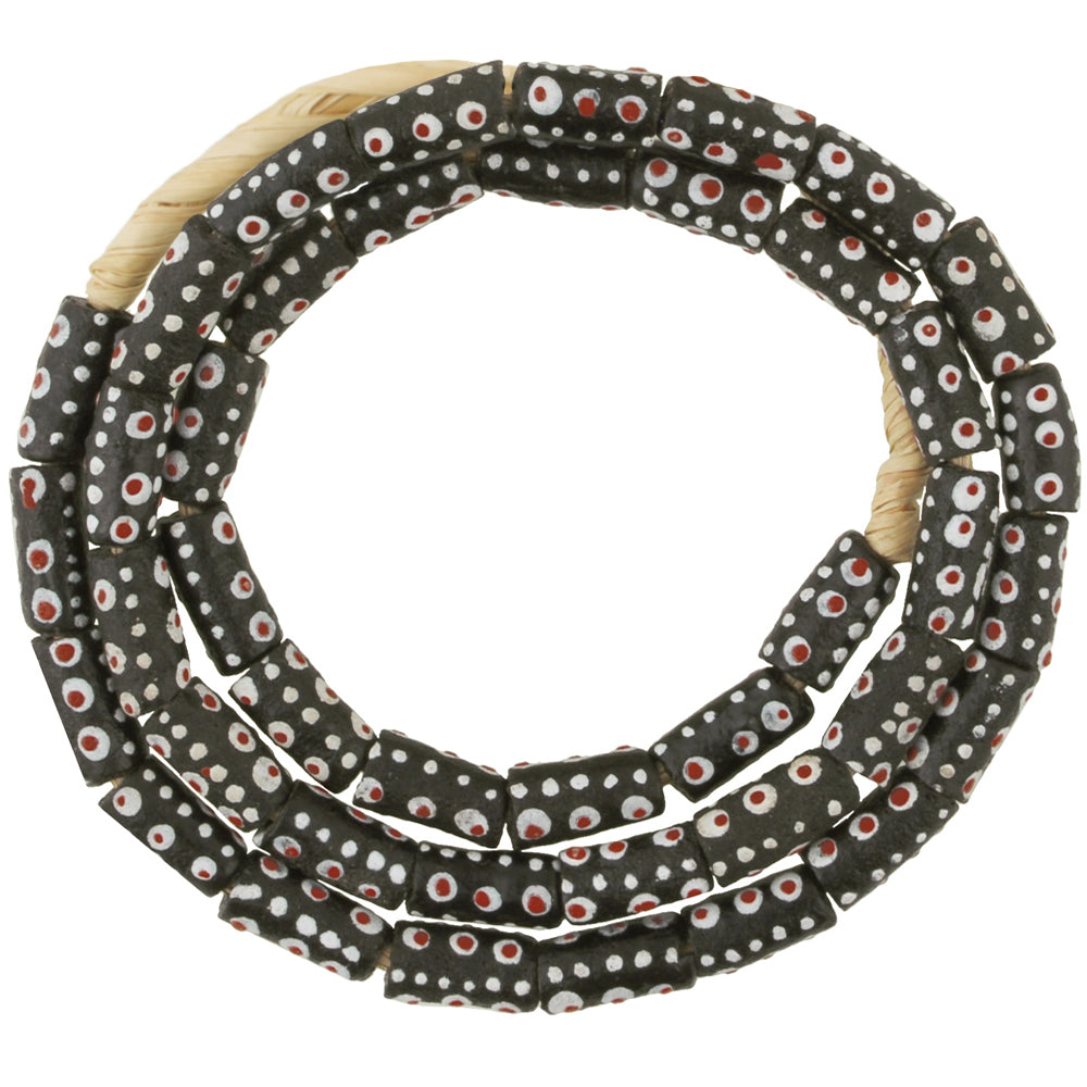 Fancy Krobo Powder Glass Beads - Ghana African Made Jewelry