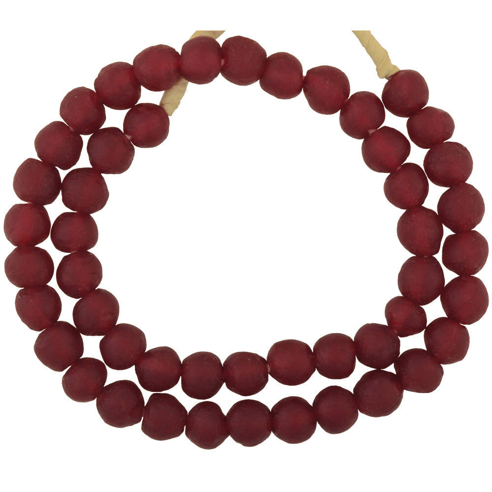 Authentic 13Mm Translucent Bottle Glass Beads - African Trade Beads