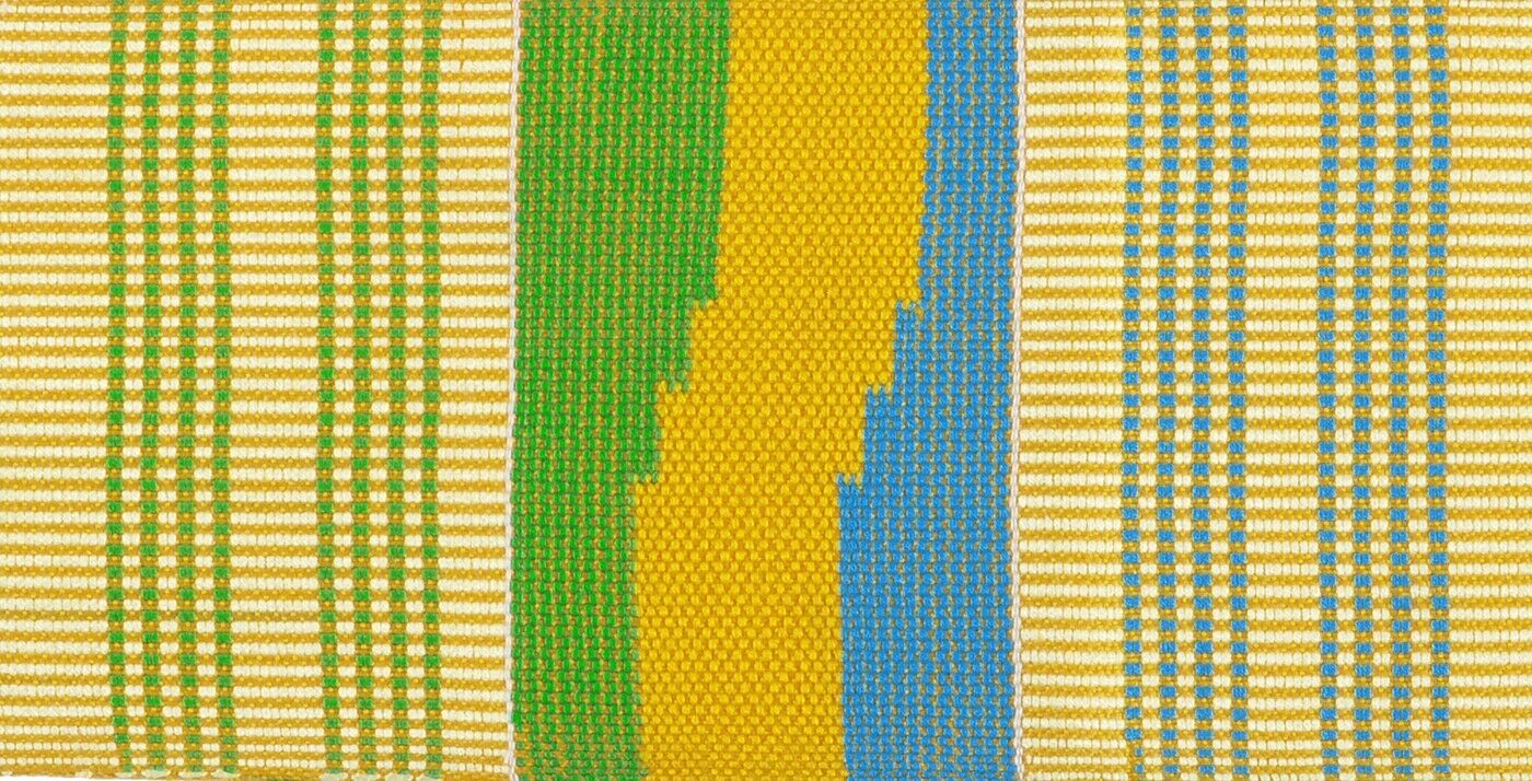 Authentic Ghanaian Kente Scarf: A Tapestry Of Culture & Craftsmanship - alternate view