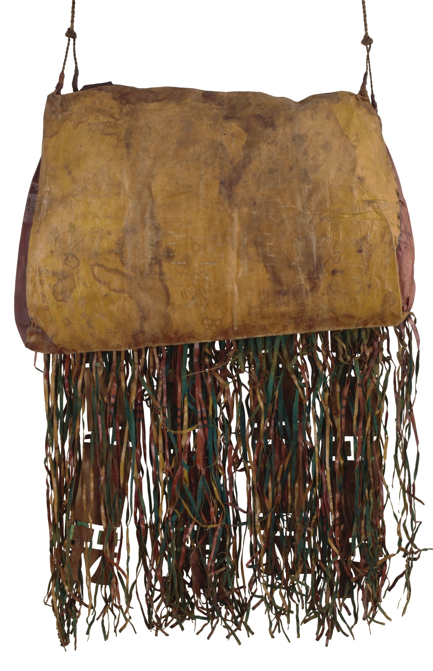 Authentic Old Tuareg Leather Bag – Sahara Nomad Storage Artifact