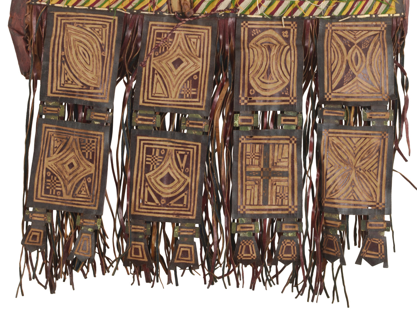 Authentic Tuareg Leather Sahara Nomad Storage Bag – Ethnic 21″ Fringe