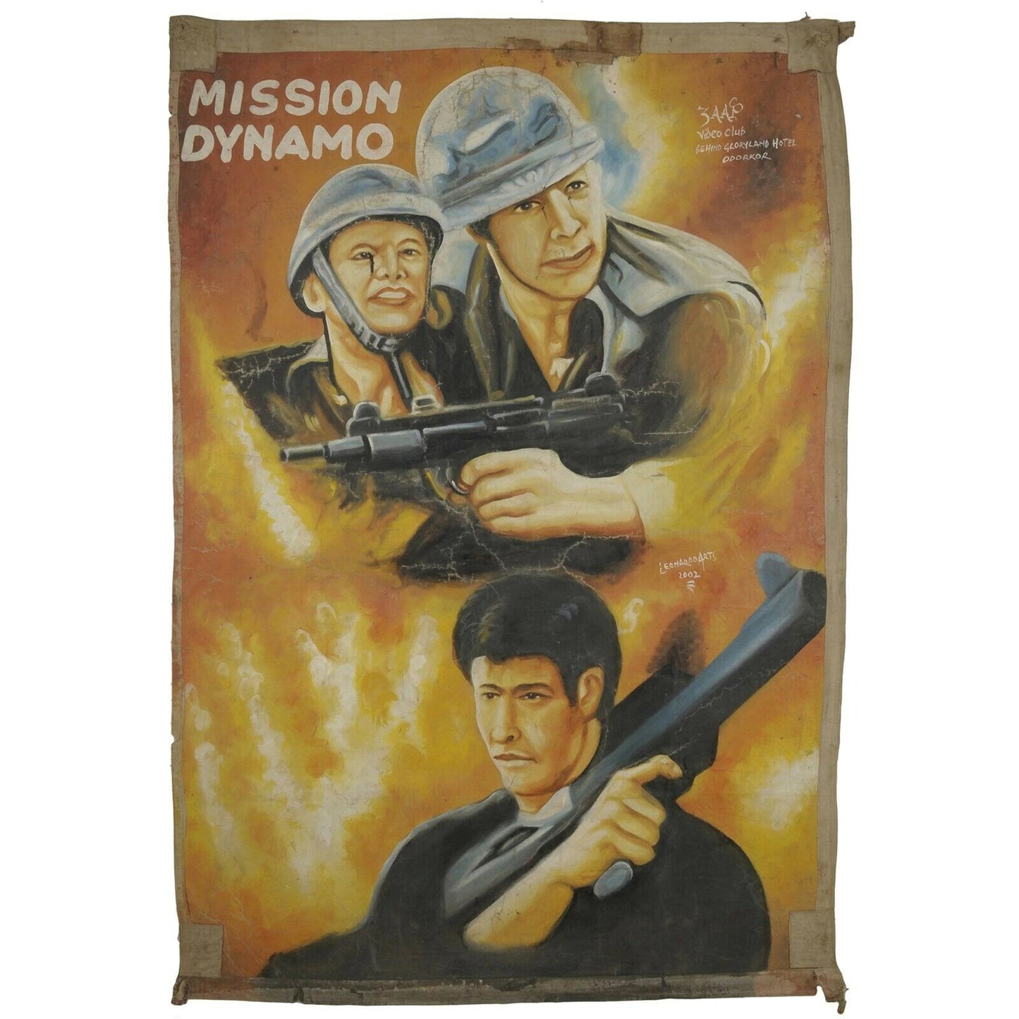 Mission Dynamo - Authentic Hand-Painted Ghanaian Movie Poster