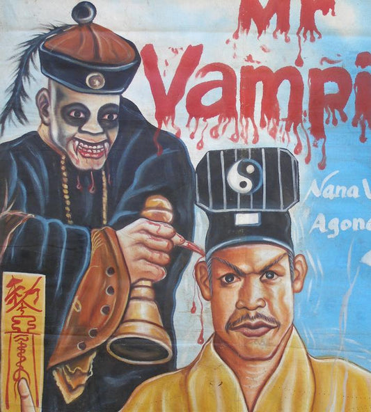 Mr. Vampire Movie Poster | Ghanaian Hand-Painted Wall Art - alternate view