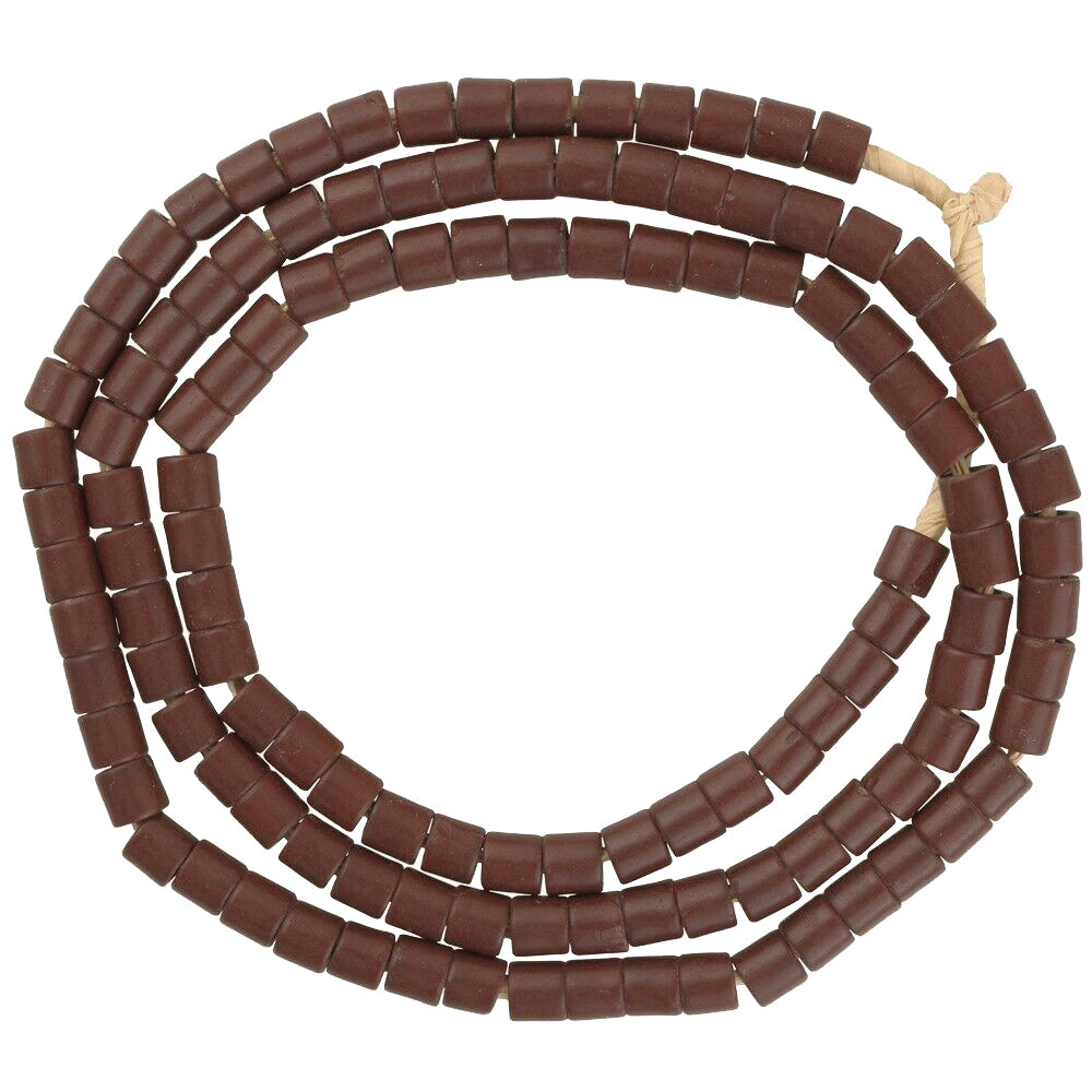 Vintage Czech Tile Glass Trade Beads - African Bohemian Beads