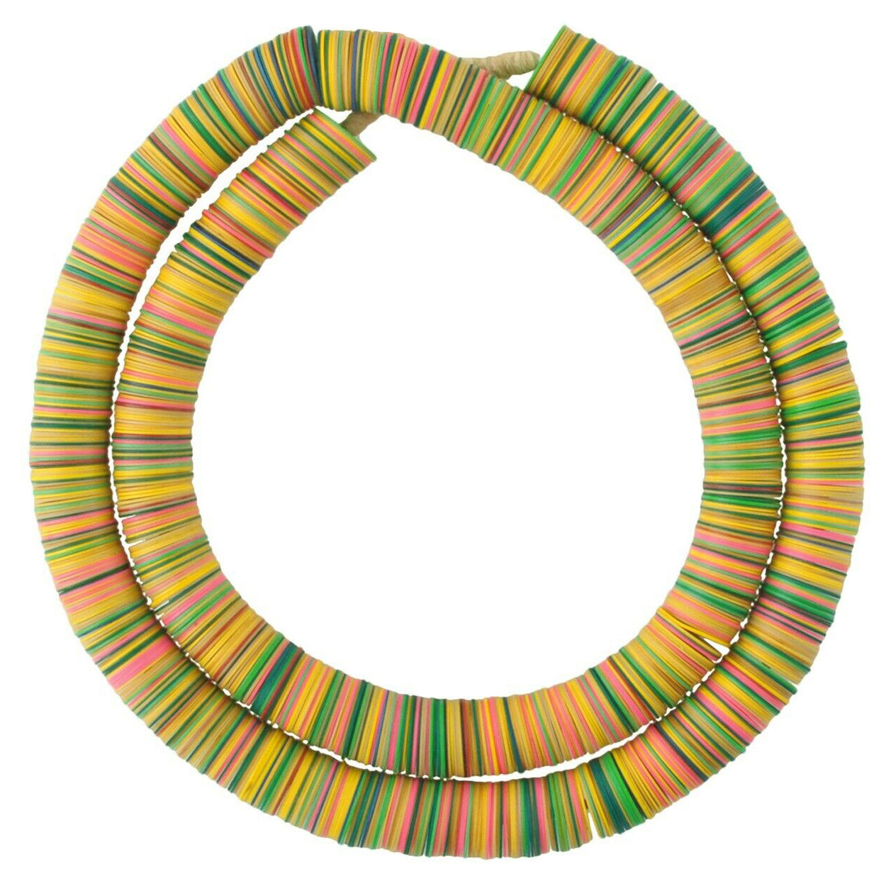 Old Czech Bohemian Vulcanite Disk African Trade Beads 14Mm