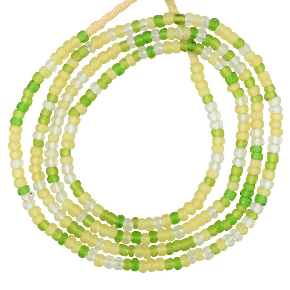 Exquisite 3 mm Old Venetian Translucent Seed Bead Strand – Circa Early‑Mid 1900s