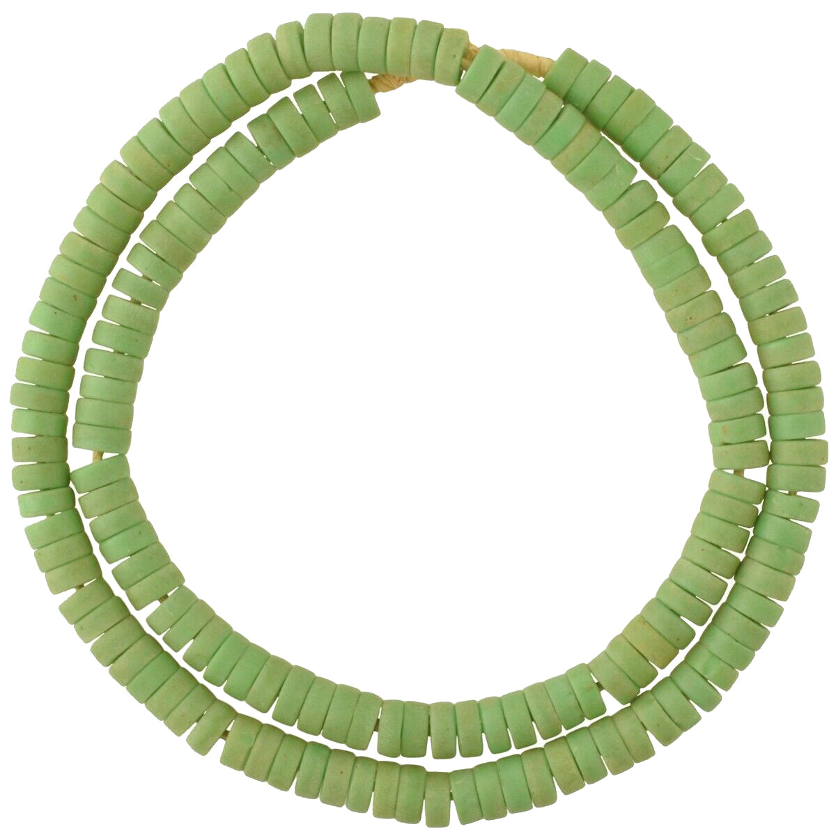 Old Bohemian Czech Disk Glass Trade Beads - 9Mm African Trade Beads