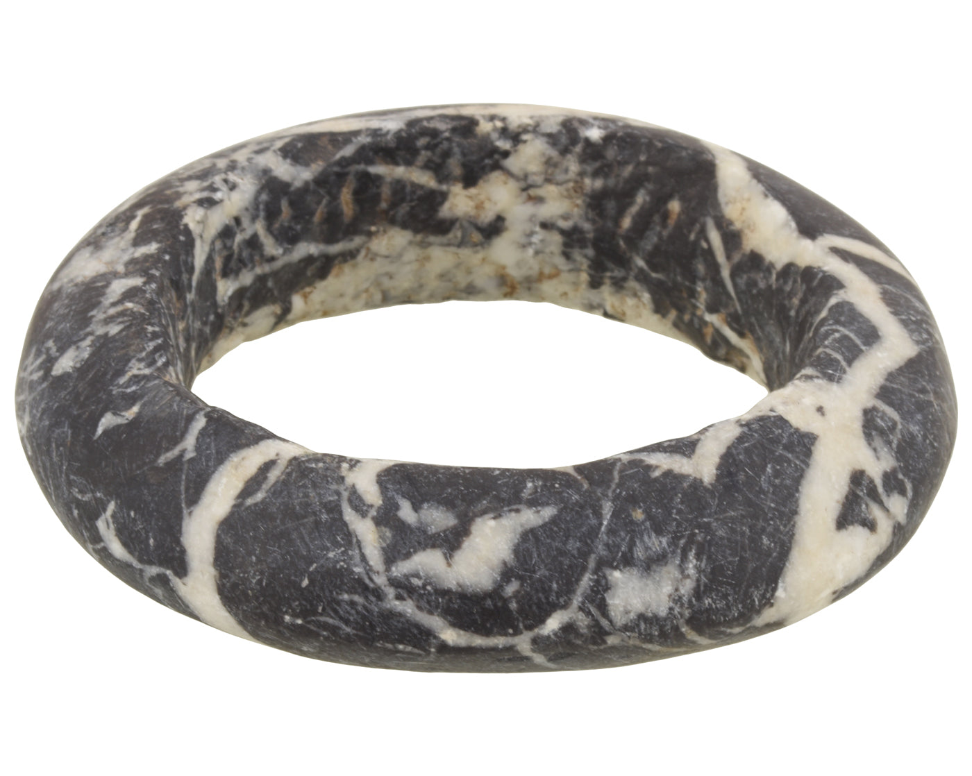 Old Stone Granite Bracelet Armband Currency African Mali Dogon - zoomed-in detail