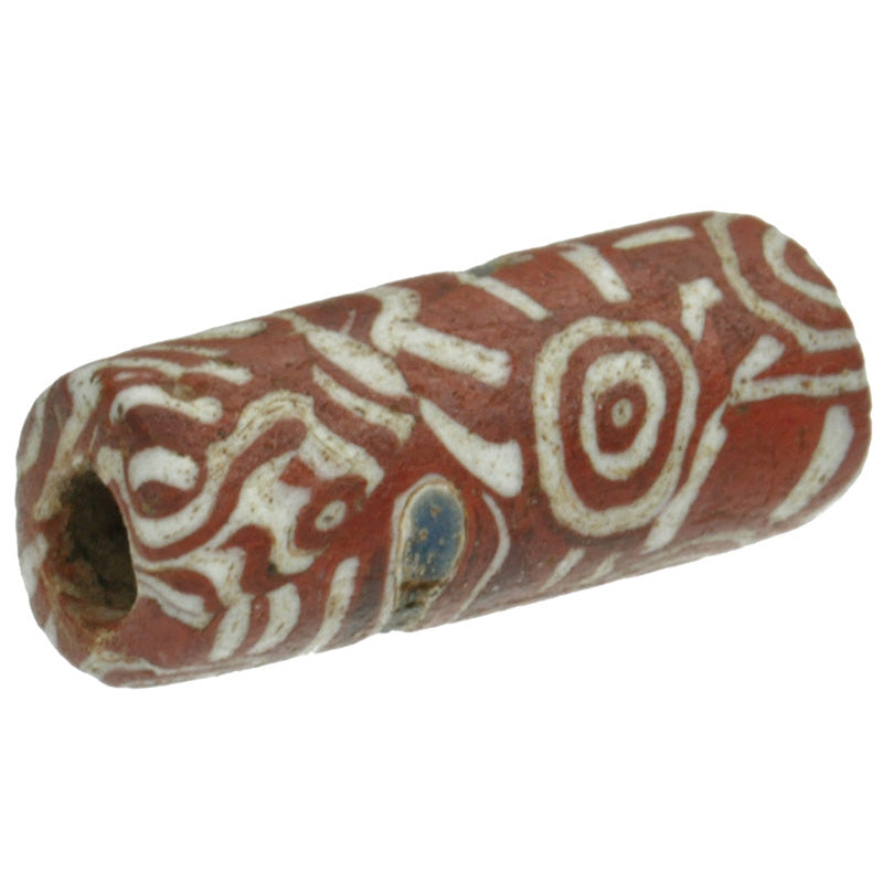 Antique Islamic Mosaic Glass Trade Bead From Fustat, C.1200 Ad