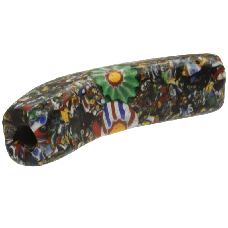 Rare Large Antique Millefiori Venetian Mosaic Glass Trade Bead, 49Mm, African Trade