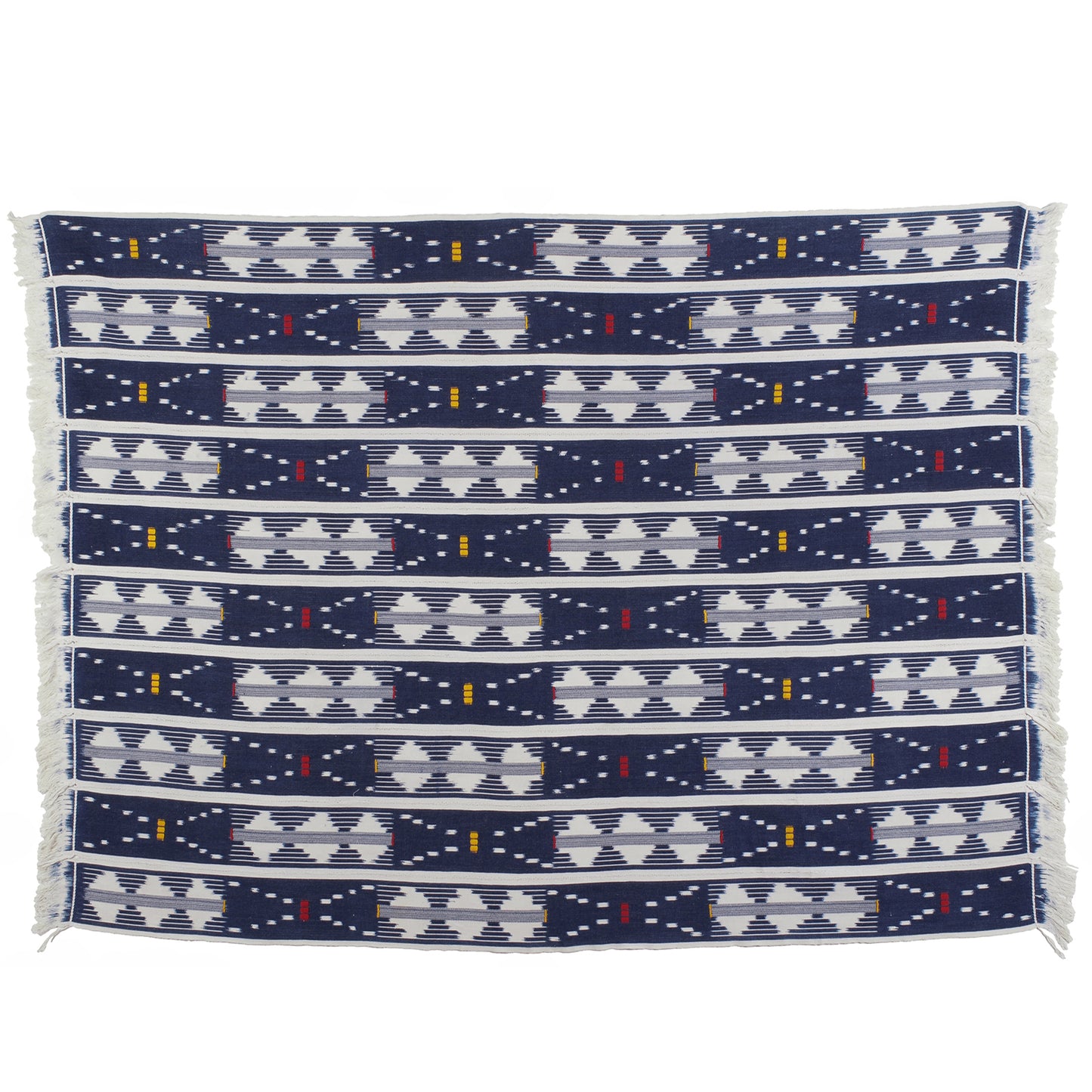 Vintage Handwoven Baule Cloth – 61″ × 44″, Côte d’Ivoire Heritage Piece