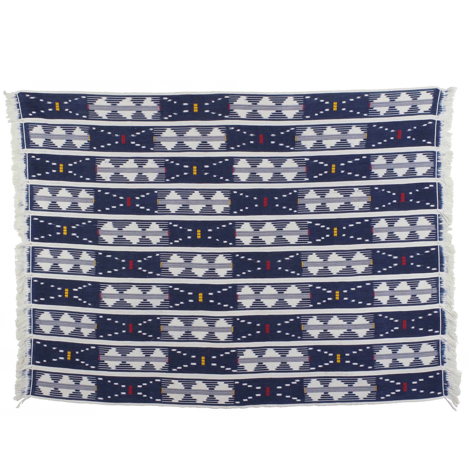 Vintage Handwoven Baule Cloth – 61″ × 44″, Côte d’Ivoire Heritage Piece