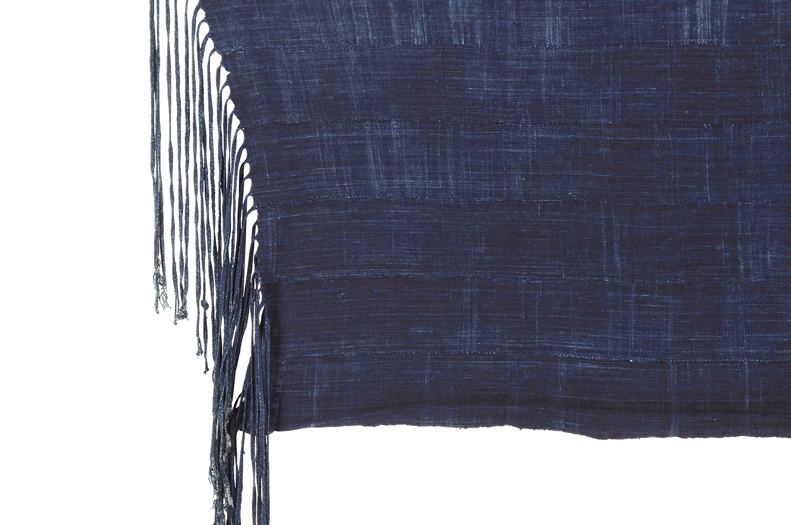 Authentic Vintage Handwoven Indigo Cloth From Burkina Faso - close-up