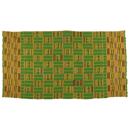 Vintage Handwoven Ashanti Kente Cloth – 1970s Ghana Textile