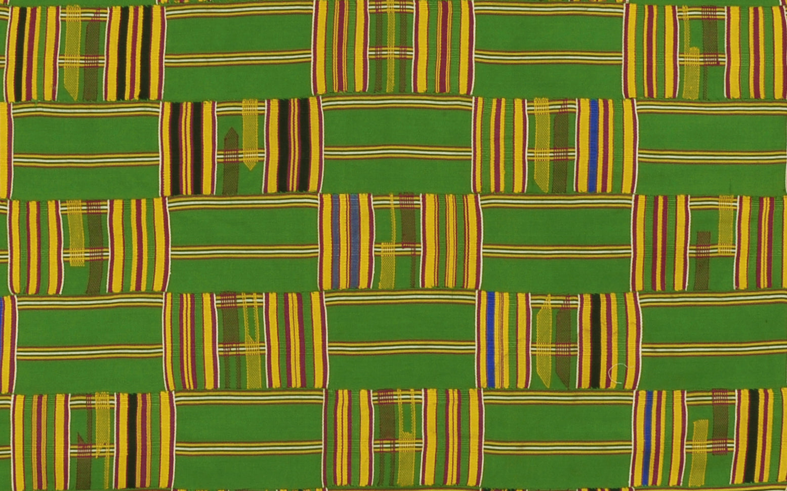 Vintage Handwoven Ashanti Kente Cloth – 1970s Ghana Textile