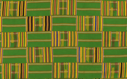 Vintage Handwoven Ashanti Kente Cloth – 1970s Ghana Textile