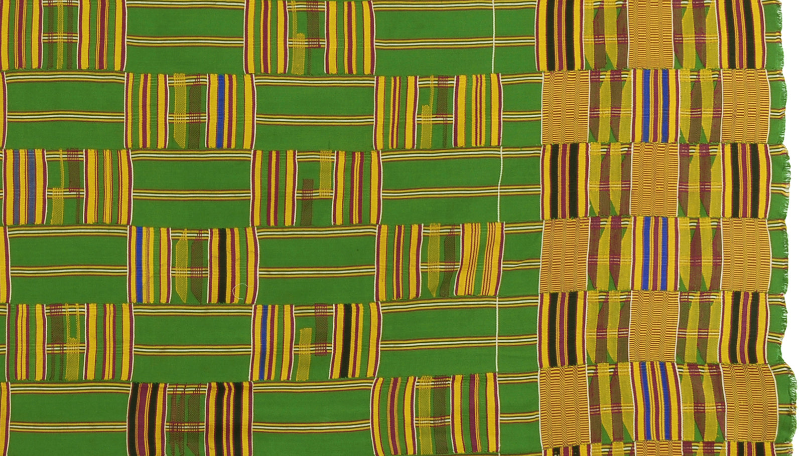 Vintage Handwoven Ashanti Kente Cloth – 1970s Ghana Textile
