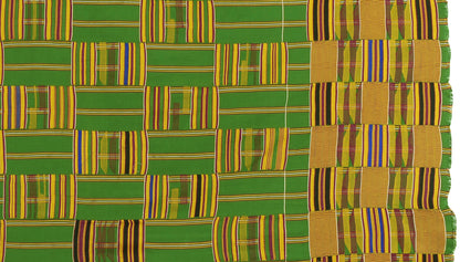 Vintage Handwoven Ashanti Kente Cloth – 1970s Ghana Textile