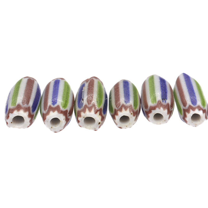 Striped 4 Layer Chevron Beads | Old Venetian African Trade Beads