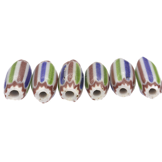 Striped 4 Layer Chevron Beads | Old Venetian African Trade Beads
