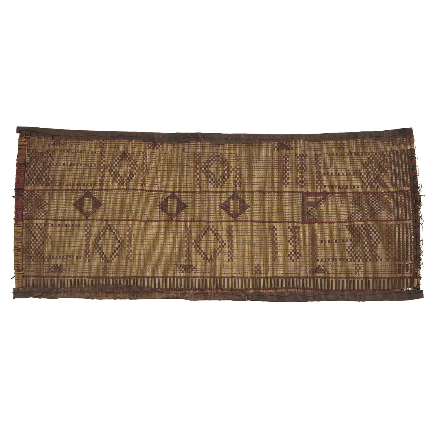Nomad Ethnic Tuareg Straw Mat 93 × 38 cm – Authentic Sahara Art