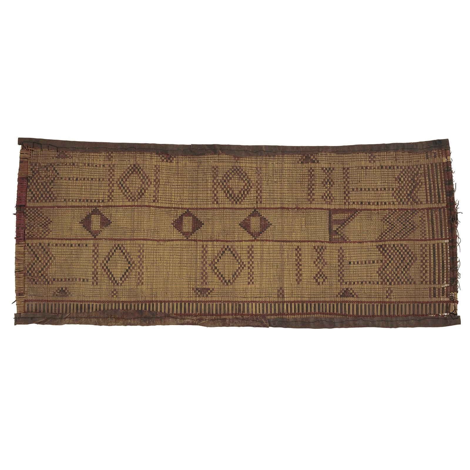 Nomad Ethnic Tuareg Straw Mat 93 × 38 cm – Authentic Sahara Art