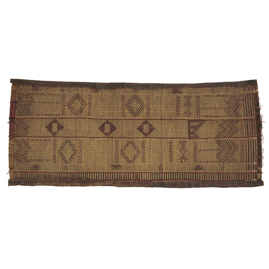 Nomad Ethnic Tuareg Straw Mat 93 × 38 cm – Authentic Sahara Art