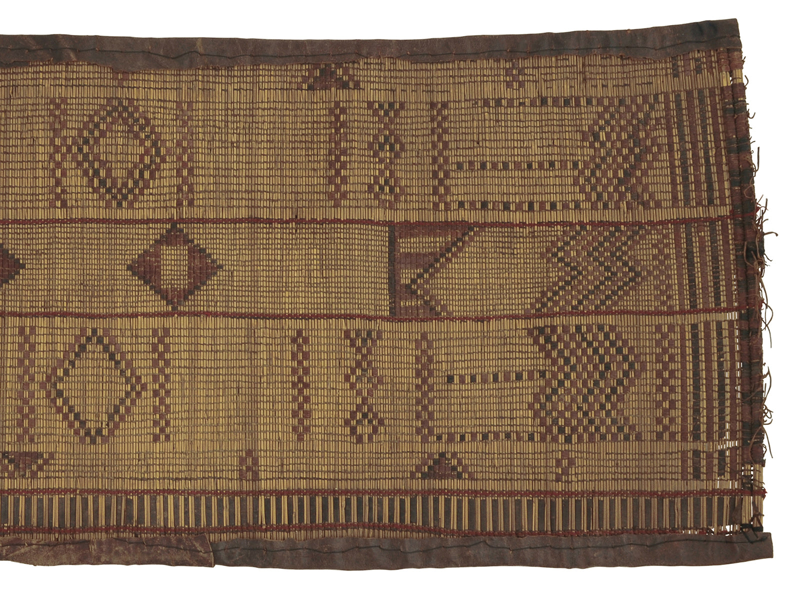 Nomad Ethnic Tuareg Straw Mat 93 × 38 cm – Authentic Sahara Art