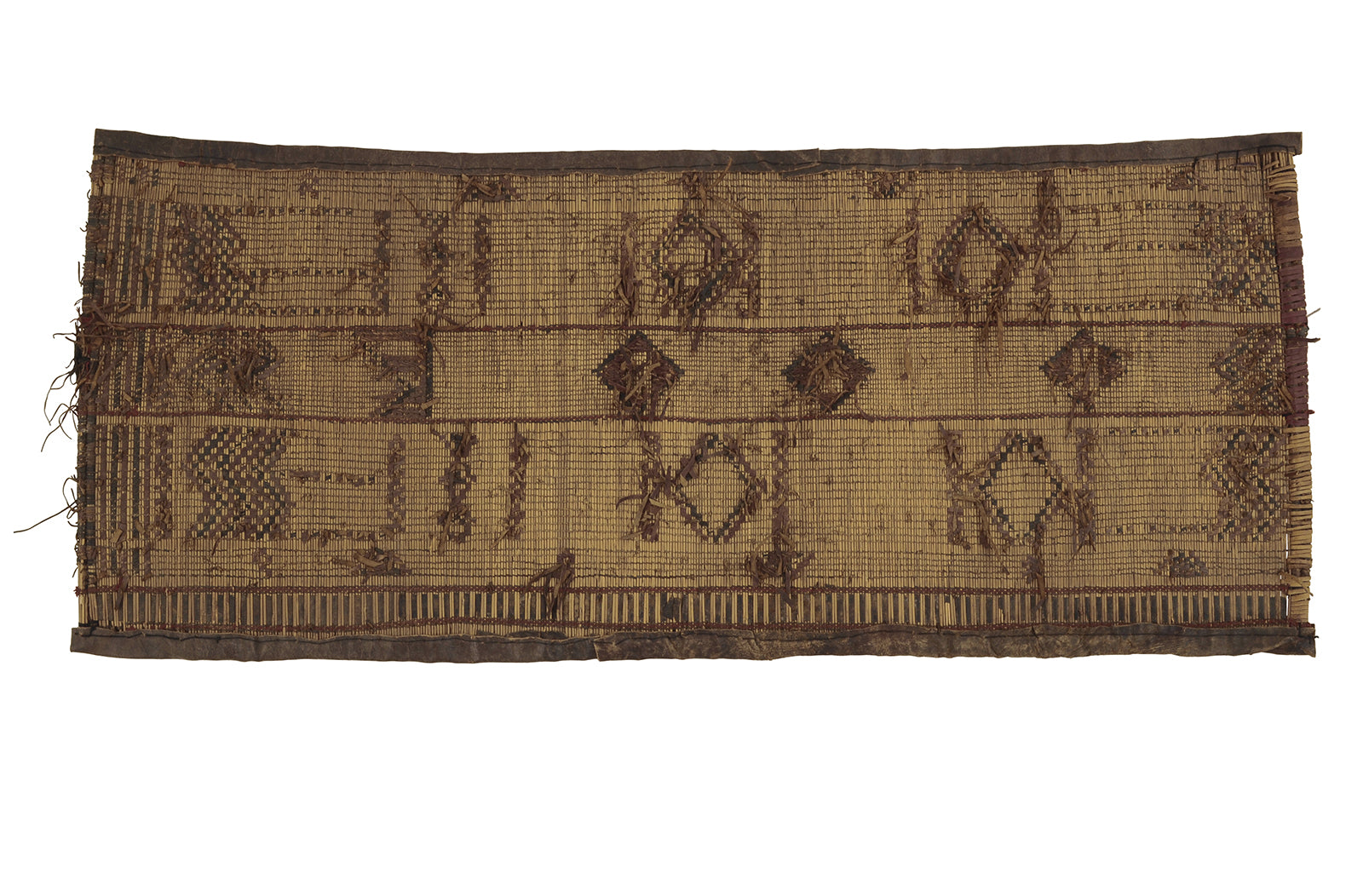 Nomad Ethnic Tuareg Straw Mat 93 × 38 cm – Authentic Sahara Art