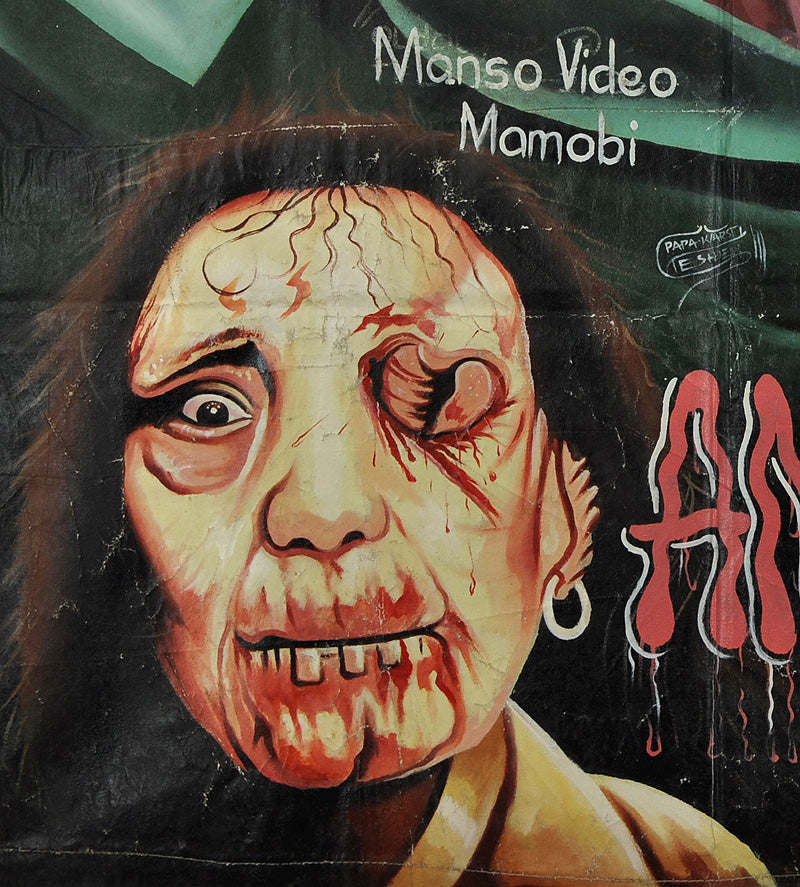 Anatomy 2: Unique Hand-Painted Ghanaian Movie Poster - close-up