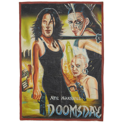 Doomsday - Authentic Hand-Painted Movie Poster From Ghana