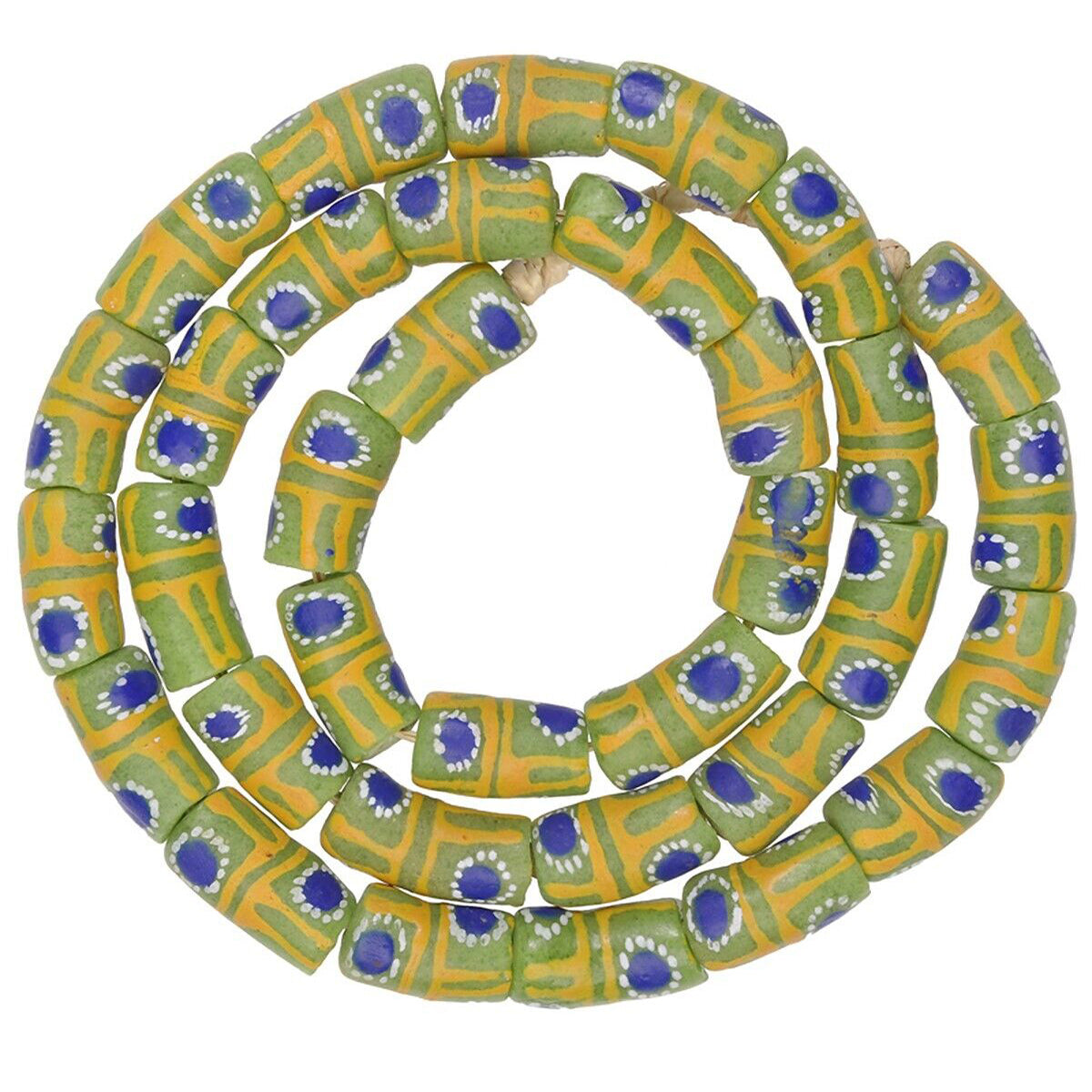 Fancy Krobo African Trade Beads - Recycled Glass From Ghana
