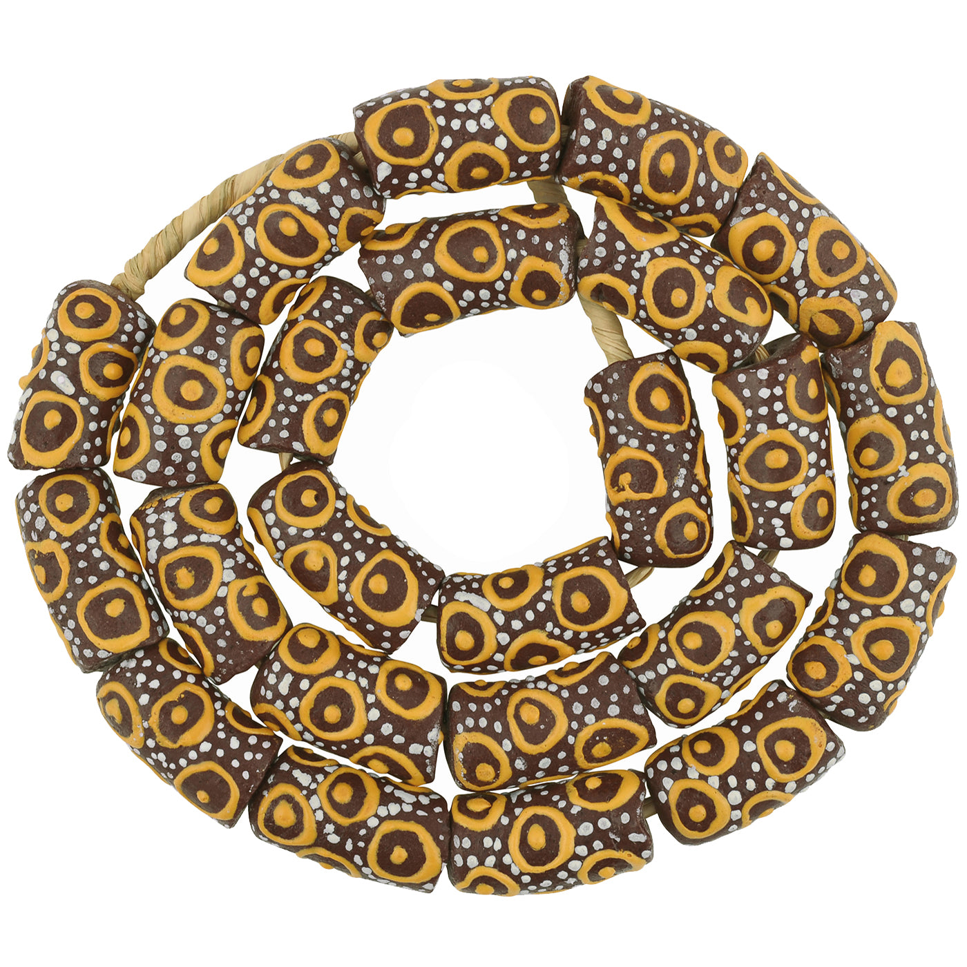 African Trade Beads: Fancy Powder Glass Beads From Ghana