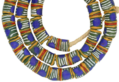 Elegant Ghanaian Krobo Powder Glass Beads - African Trade Beads - alternate view
