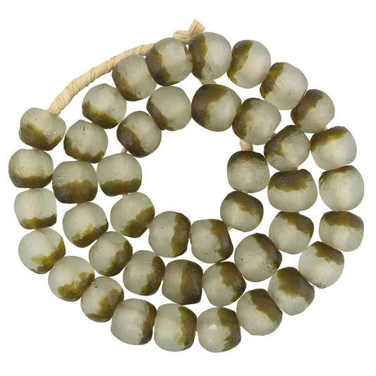 Translucent Powder Glass African Trade Beads - Krobo, Ghana