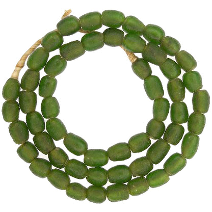 Translucent African Trade Beads - Krobo Recycled Glass Beads 10Mm