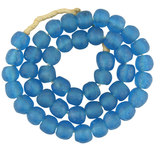 Translucent African Trade Beads - Powder Glass Krobo 13Mm