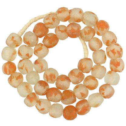 African Handmade Beads Recycled Glass Powder Krobo Ethnic Necklace Ghana Jewelry