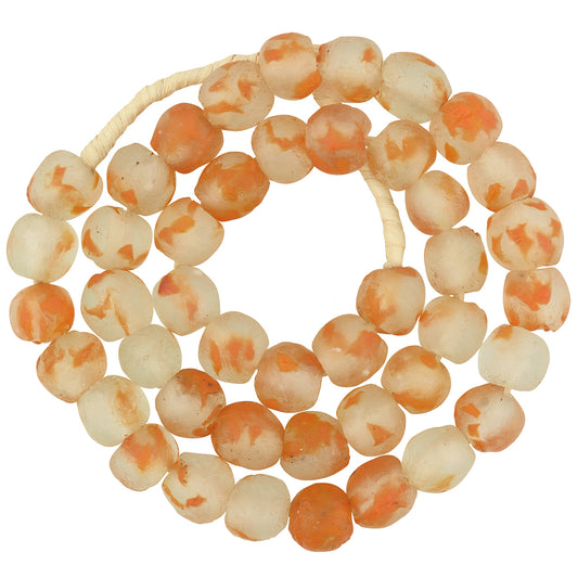 African Handmade Beads Recycled Glass Powder Krobo Ethnic Necklace Ghana Jewelry