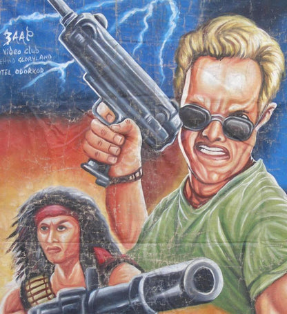 Mad Max 2 The Road Warrior Movie Poster - Hand Painted In Ghana - alternate view