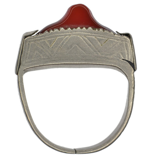 Old African Tuareg Ring Silver Ethnic Art Jewelry Niger Mali Sahara