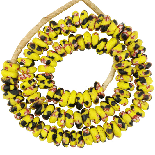 Authentic African Trade Beads - 22" Recycled Glass Beads From Ghana