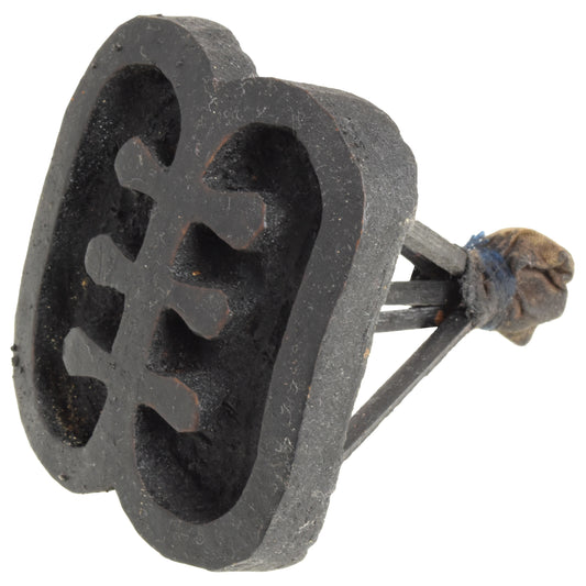 Adinkra Ese Ne Tekrema Symbol Ashanti Ghana Stamp Block