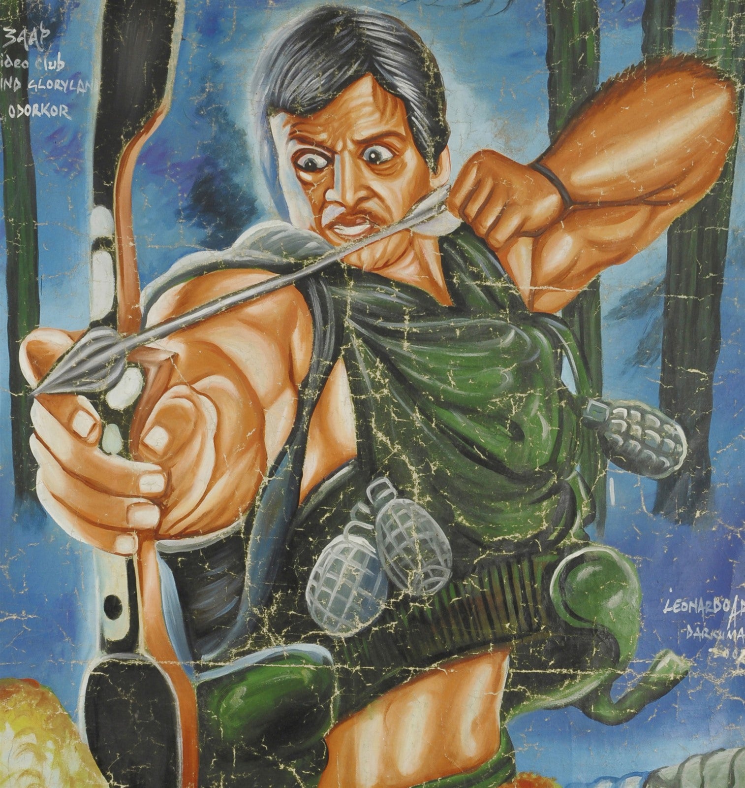 Thunder Squad Movie Poster - Hand-Painted Ghana Art - alternate view