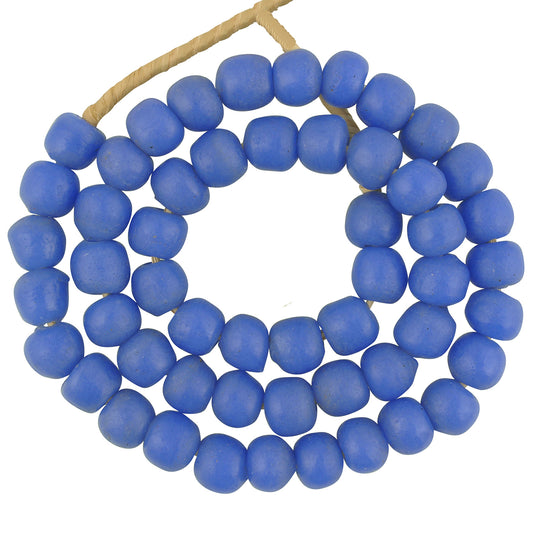 12Mm Recycled Krobo Glass Beads - African Trade Beads, Ghana
