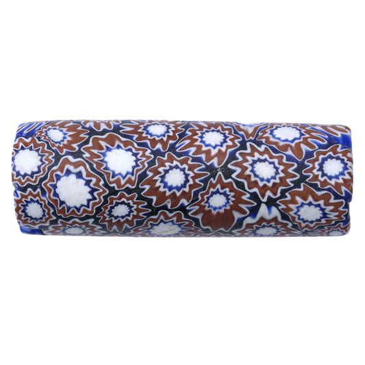 Antique Venetian Millefiori Mosaic Glass Trade Bead - Large 33X12Mm