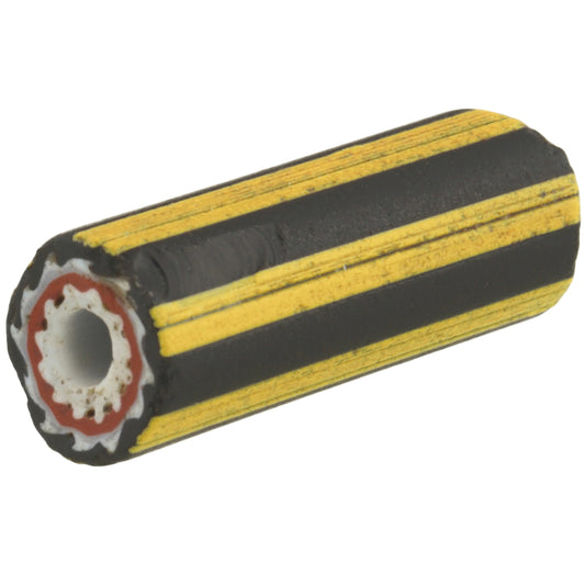 Yellow Jacket Chevron Bead | Rare Large 4 Layer Venetian Trade Glass