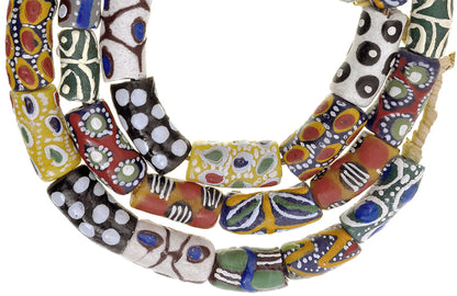 African Trade Krobo Glass Beads 9-11Mm - Recycled Ghana Strand - alternate view